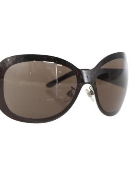 CHANEL Sunglasses plastic Brown CC Auth SW2007 main image 4